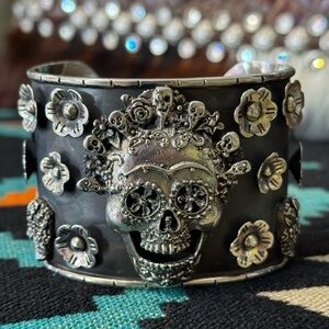 925 Day of the Dead Cuff